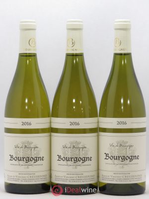 Bourgogne Domaine Alain et Vincent Creusefond 2016 - Lot of 3 Bottles