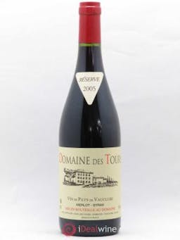 IGP Pays du Vaucluse (Vin de Pays du Vaucluse) Domaine des Tours Merlot-Syrah Domaine des Tours E.Reynaud  2005 - Lot of 1 Bottle