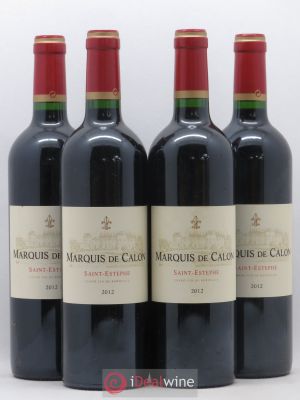Marquis de Calon Second Vin  2012 - Lot de 4 Bouteilles