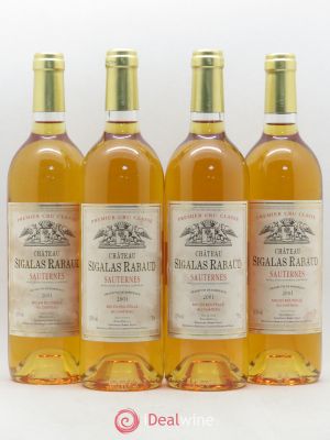Château Sigalas Rabaud 1er Grand Cru Classé (no reserve) 2001 - Lot of 4 Bottles