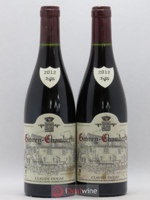 Gevrey-Chambertin Claude Dugat  2012 - Lot of 2 Bottles