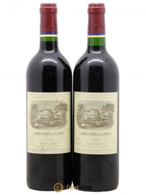 Carruades de Lafite Rothschild Second vin  1998 - Lot of 2 Bottles