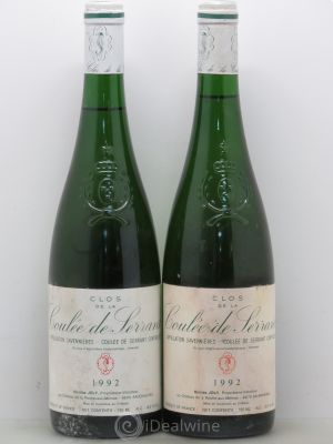 Savennières Clos de la Coulée de Serrant Nicolas Joly  1992 - Lot of 2 Bottles