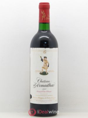 Château d'Armailhac - Mouton Baron(ne) Philippe 5ème Grand Cru Classé  1990 - Lot of 1 Bottle