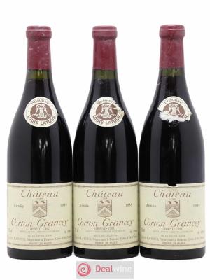 Corton Grand Cru Château Corton Grancey Louis Latour  1989 - Lot de 3 Bouteilles