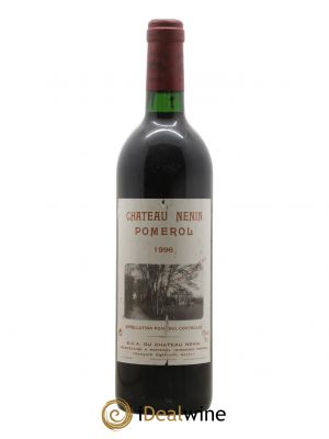 Château Nenin  1996 - Lot of 1 Bottle