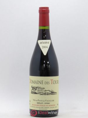 IGP Vaucluse (Vin de Pays de Vaucluse) Domaine des Tours E.Reynaud Syrah Merlot 2004 - Lot de 1 Bouteille