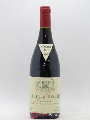 Côtes du Rhône Château de Fonsalette SCEA Château Rayas  2007 - Lot of 1 Bottle