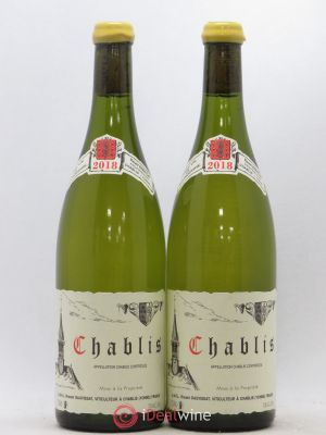 Chablis René et Vincent Dauvissat  2018 - Lot of 2 Bottles