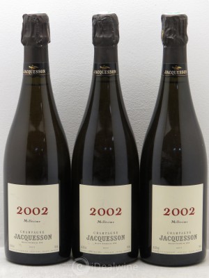 Brut Millésimé Jacquesson  2002 - Lot of 3 Bottles