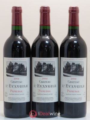 Château l'Évangile  2002 - Lot of 3 Bottles