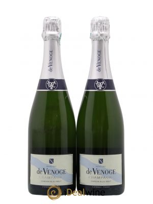 Champagne brut Cordon bleu De Venoge  - Lot de 2 Bouteilles