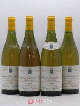 Puligny-Montrachet 1er Cru Les Folatières Olivier Leflaive  2000 - Lot of 4 Bottles