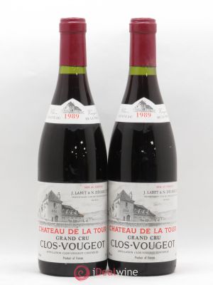 Clos de Vougeot Grand Cru Château de La Tour  1989 - Lot of 2 Bottles
