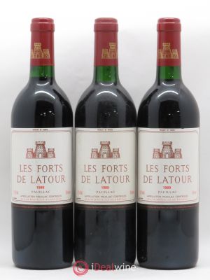 Les Forts de Latour Second Vin  1989 - Lot de 3 Bouteilles