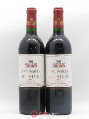Les Forts de Latour Second Vin  1989 - Lot de 2 Bouteilles
