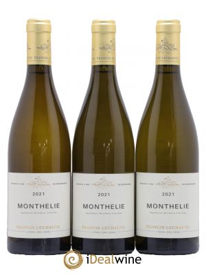 Monthélie Domaine Francis Lechauve 2021 - Lot of 3 Bottles