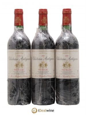 Pauillac Château Artigues (no reserve) 2000 - Lot of 3 Bottles