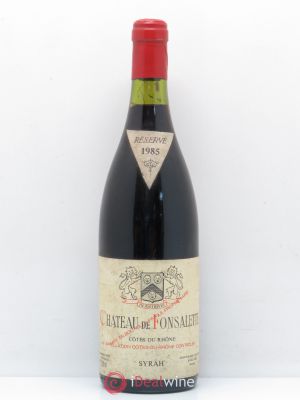 Côtes du Rhône Château de Fonsalette  1985 - Lot of 1 Bottle