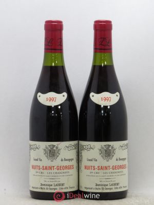 Nuits Saint-Georges 1er Cru Les Chaignots Dominique Laurent 1997 - Lot of 2 Bottles