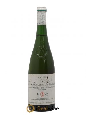 Savennières Clos de la Coulée de Serrant Vignobles de la Coulée de Serrant - Nicolas Joly  1989 - Lot of 1 Bottle