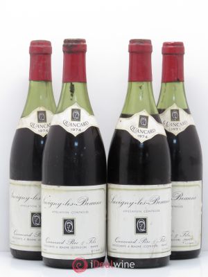 Savigny-lès-Beaune Quancard 1974 - Lot of 4 Bottles