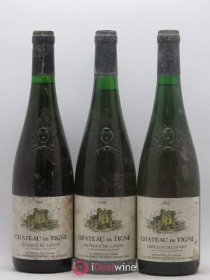 Coteaux du Layon Château de Tigné Depardieu 1995 - Lot of 3 Bottles