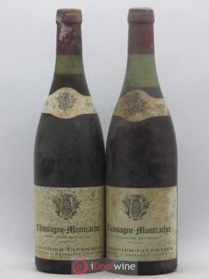 Chassagne-Montrachet Pothier Tavernier 1974 - Lot of 2 Bottles