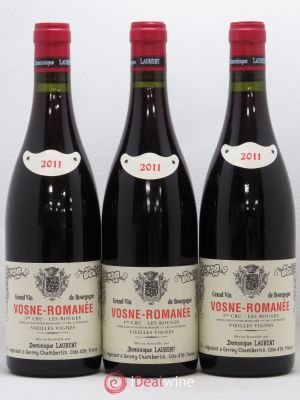 Vosne-Romanée 1er Cru Les Rouges Vieilles Vignes Dominique Laurent  2011 - Lot of 3 Bottles