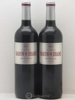 Baron de Brane Second Vin  2010 - Lot de 2 Bouteilles