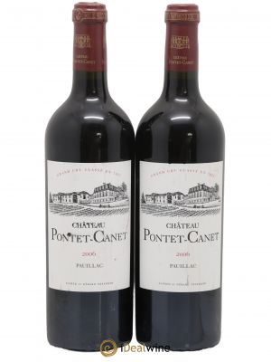 Château Pontet Canet 5ème Grand Cru Classé  2006 - Lot of 2 Bottles