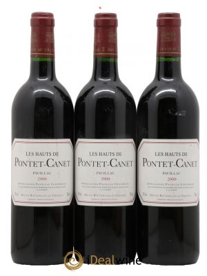 Les Hauts de Pontet-Canet Second Vin 2000 - Lot de 3 Bottles