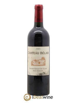 Château Belair (Belair-Monange) 1er Grand Cru Classé B (no reserve) 2005 - Lot of 1 Bottle