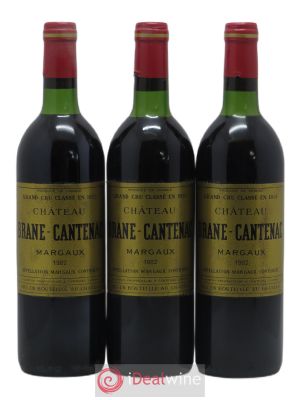 Château Brane Cantenac 2ème Grand Cru Classé  1982 - Lot of 3 Bottles