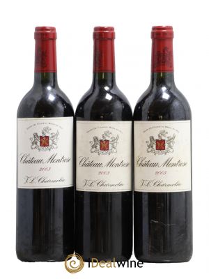 Château Montrose 2ème Grand Cru Classé  2003 - Lot of 3 Bottles
