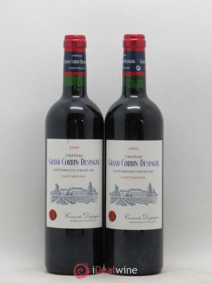 Château Grand Corbin Despagne Grand Cru Classé  2005 - Lot of 2 Bottles