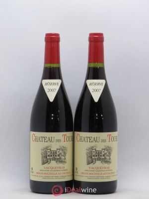 Vacqueyras Château des Tours E.Reynaud  2007 - Lot of 2 Bottles