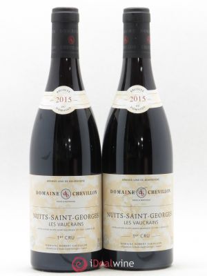 Nuits Saint-Georges 1er Cru Les Vaucrains Robert Chevillon  2015 - Lot of 2 Bottles
