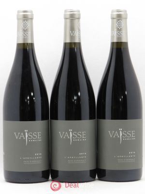 IGP Pays de l'Hérault L'Aphyllante Vaisse (Domaine)  2016 - Lot of 3 Bottles