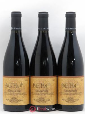 Côtes du Roussillon Michel Chapoutier L'Esquerda Bila Haut 2015 - Lot of 3 Bottles