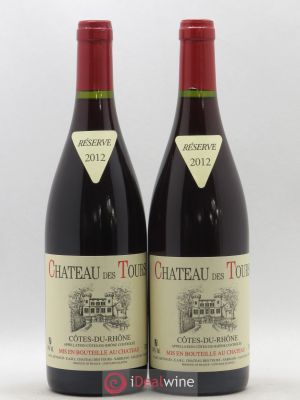 Côtes du Rhône Château des Tours E.Reynaud  2012 - Lot of 2 Bottles