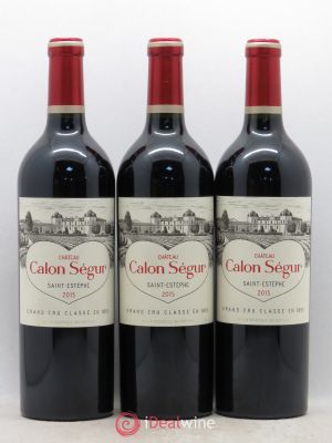 Château Calon Ségur 3ème Grand Cru Classé (no reserve) 2015 - Lot of 3 Bottles