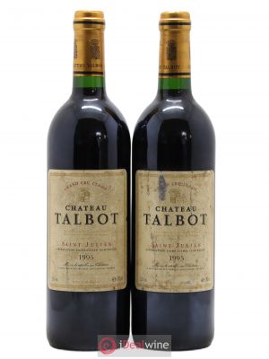 Château Talbot 4ème Grand Cru Classé  1995 - Lot of 2 Bottles