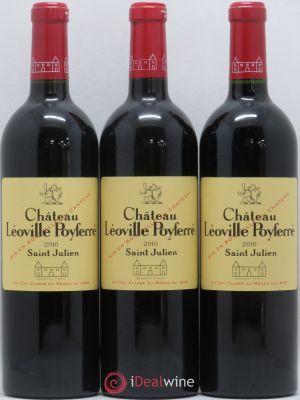 Château Léoville Poyferré 2ème Grand Cru Classé  2010 - Lot of 3 Bottles