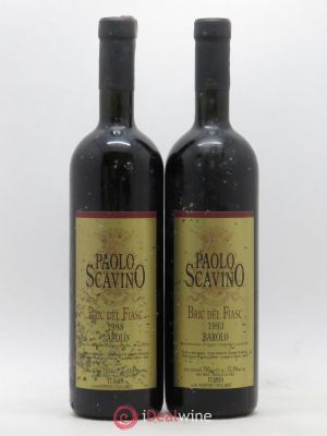 Barolo DOCG Bric del Fiasc Paolo Scavino  1993 - Lot of 2 Bottles