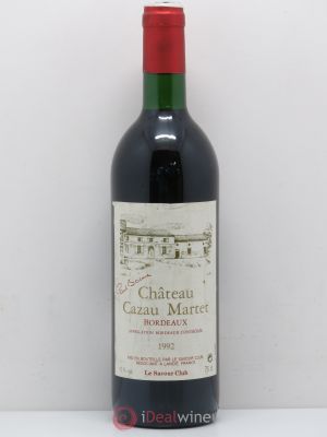 - Château Cazau Martet (sans prix de réserve) 1992 - Lot de 1 Bouteille