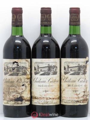 Château Castera Cru Bourgeois  1980 - Lot of 3 Bottles