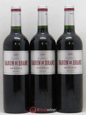 Baron de Brane Second Vin  2007 - Lot de 3 Bouteilles