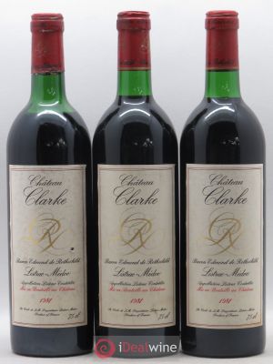 Château Clarke  1981 - Lot of 3 Bottles