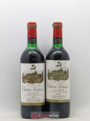 Château Belgrave 5ème Grand Cru Classé  1978 - Lot of 2 Bottles
